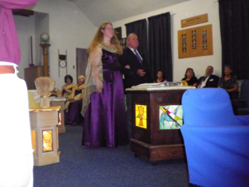 Installation:  Worthy Matron being invested